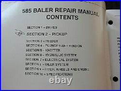 Genuine New Holland 585 Baler Pickup Service Repair Manual Nice