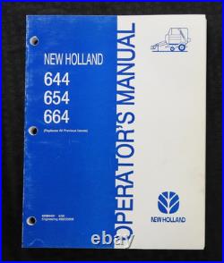 Genuine New Holland 644 654 664 Baler + Original Manual Operator Control