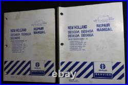 Genuine New Holland BB930A BB940A BB050A BB960A Baler Service Manual Set With