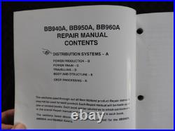 Genuine New Holland BB940A BB050A BB960A Baler Service School Training Manual