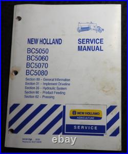 Genuine New Holland BC5050 BC5060 BC5070 BC5080 Baler Manual Repair Set