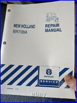 Genuine New Holland BR730 BR730A Round Hay Baler Repair Shop Service Manual