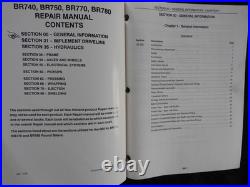 Genuine New Holland BR740 BR750 BR770 BR780 Big Roller Baler Manual Service