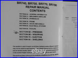 Genuine New Holland BR740 BR750 BR770 BR780 Big Roller Baler Manual Service