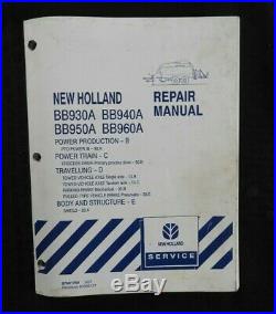 Genuine New Holland Bb930a Bb940a Bb950a Bb960a Baler Repair Manual Set