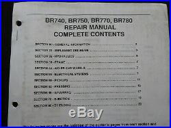 Genuine New Holland Br740 Br750 Br770 Br780 Bale Baler Repair Manual Set Nice