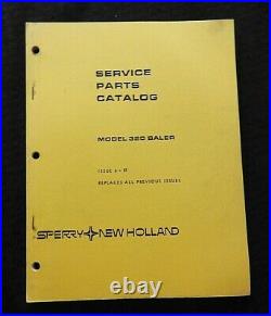 Genuine New Holland Model 320 Baler Parts Catalog Manual Very Good Shape