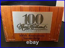 Hard to find ERTL New Holland 100th Anniversary Square Baler 1/16 in box
