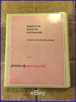 Laminated New Holland Model 855 round Baler Manual Service Parts Catalog