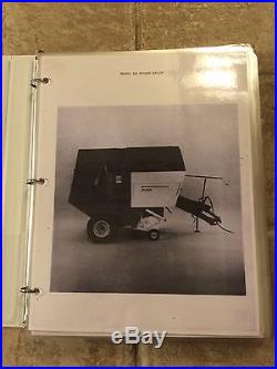 Laminated New Holland Model 855 round Baler Manual Service Parts Catalog