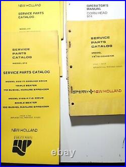 Lot of 12 New Holland Service Parts Catalog Operators Manual Cimbin3 Baler #3