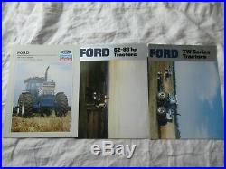 Lot of 27 Ford New Holland brochure tractor combine baler backhoe lawn garden