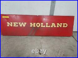 NEW HOLLAND FARM EQUIPMENT TRACTOR 49 x 14 AGRICULTURAL SIGN square Baler
