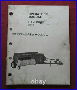 NEW HOLLAND Modèle 320 HAYLINER BALER Opérateurs & Pièces Catalogue Manuel