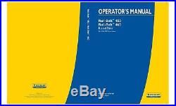 NEW HOLLAND ROLL-BELT 450 460 BALER SN PIN YGN192828 and above OPERATORS MANUAL