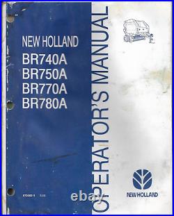 NEW HOLLAND ROUND BALERS BR740A BR750A BR770A BR780A #87056211 Operator's Manual