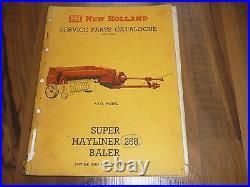 NEW HOLLAND Super Hayliner 268 Baler ERSATZTEIL KATALOG 1965 Spare parts catalog