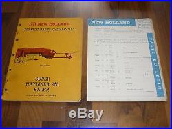 NEW HOLLAND Super Hayliner 268 Baler ERSATZTEIL KATALOG 1965 + Update 1966