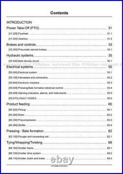 NH BigBaler 870 890 1270 1290 330 340 Square Balers Service Manual PRIORITY MAIL