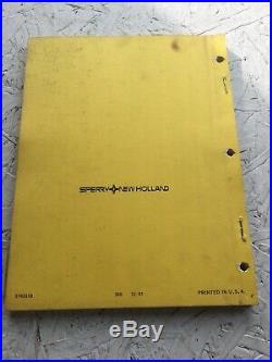 New Holland 1426 Self Propelled Baler Parts Manual