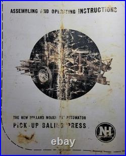 New Holland 1948 Tractor Farm Self Powered Pull Hay Baler no. 76 Owners Manual