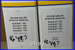 New Holland 2017 Round Baler Service Manual Vol 1 & 2 Roll-Belt 450 460 550 560