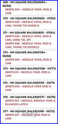 New Holland 261873 PIVOT YOKE Fits 44 Models of Square Balers NOS 80183832