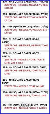 New Holland 261873 PIVOT YOKE Fits 44 Models of Square Balers NOS 80183832