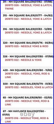 New Holland 261873 PIVOT YOKE Fits 44 Models of Square Balers NOS 80183832