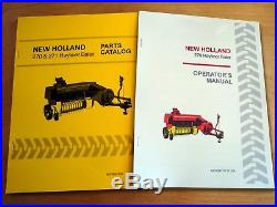 New Holland 270 Hayliner Baler Operator's AND Parts Manual Catalog Book NH