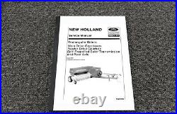 New Holland 271 Baler Main Drive Gearbox Transmission Axle Service Repair Manual
