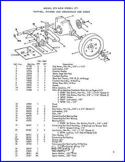 New Holland 271 Hayliner Baler Operator's AND Parts Manual Catalog Book NH