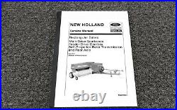 New Holland 272 Baler Main Drive Gearbox Transmission Axle Service Repair Manual