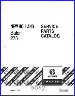 New Holland 273 Hay Baler Service Parts Catalog