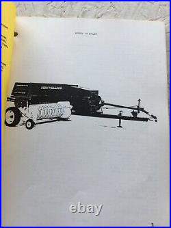 New Holland 315 Baler Parts Catalog Manual
