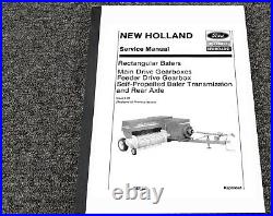 New Holland 316 Baler Main Drive Gearbox Transmission Axle Service Repair Manual