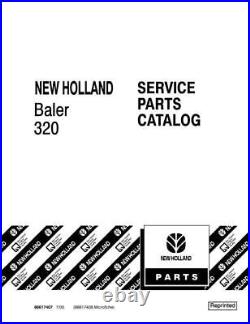 New Holland 320 Baler Parts Catalog PDF/USB 86617407