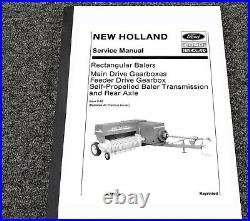 New Holland 326 Baler Main Drive Gearbox Transmission Axle Service Repair Manual
