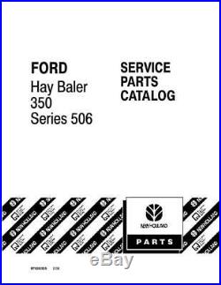 New Holland 350 Series 506 Hay Baler Parts Catalog