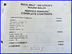New Holland 450 Roll Belt Baler factory service repair manual
