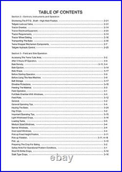 New Holland 544 Baler Operators Manual