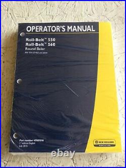 New Holland 550, 560 Baler Operators Manual