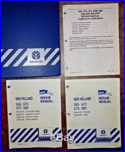 New Holland 565 570 575 580 Baler Service Shop Repair Workshop Manual Original