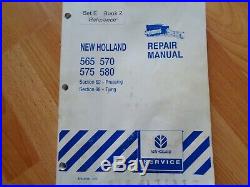 New Holland 565 570 575 580 Baler factory repair manual Pressing & Tying OEM