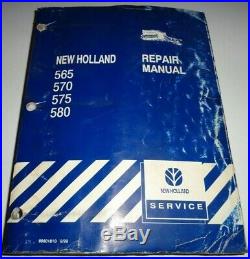 New Holland 565 570 575 580 Square Baler Service Repair Manual Original! 9/99 NH