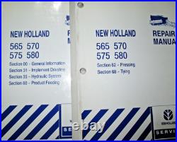 New Holland 565 570 575 580 Square Baler Service Shop Repair Manual NH ORIGINAL