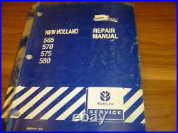New Holland 565 570 575 580 Square Baler Shop Service Repair Manual PN 86601810