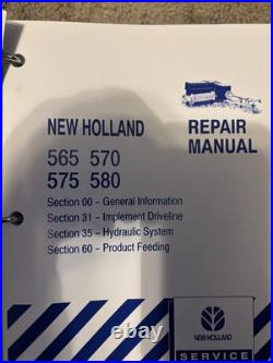 New Holland 565, 570, 575 And 580 Square Balers Repair Manual