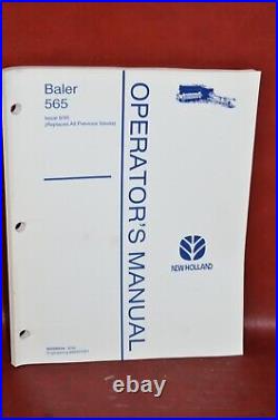 New Holland 565 Square Baler Operators Manual Dealer Owners Guide Book OEM New Holland 565 Square Baler Operators Manual Dealer Owners Guide Book OEM