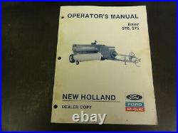 New Holland 570 575 Baler Operator's Manual 42057020